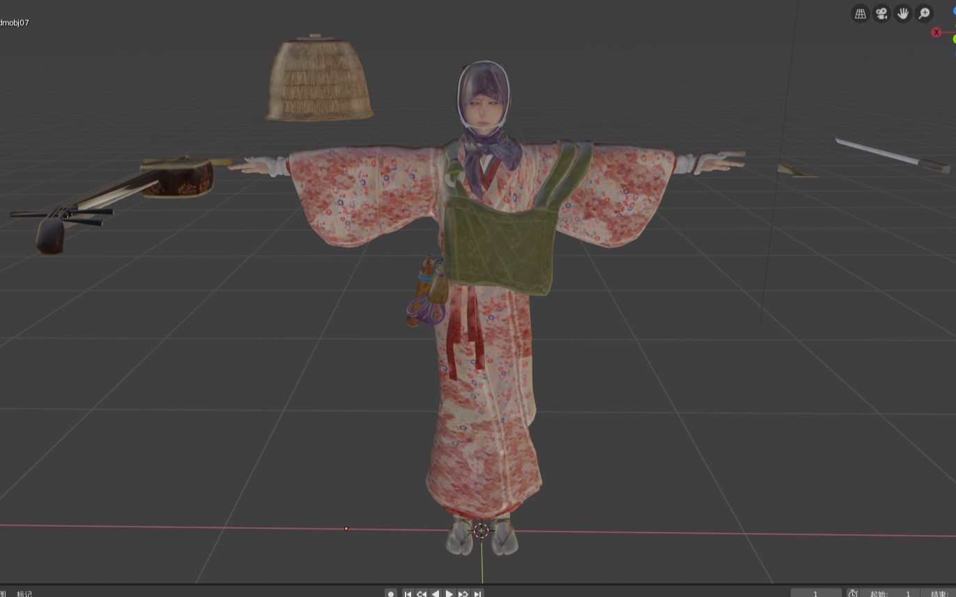 只狼模型解包提取:水生的凛其实是个包子脸_哔哩哔哩 (゜-゜)つロ