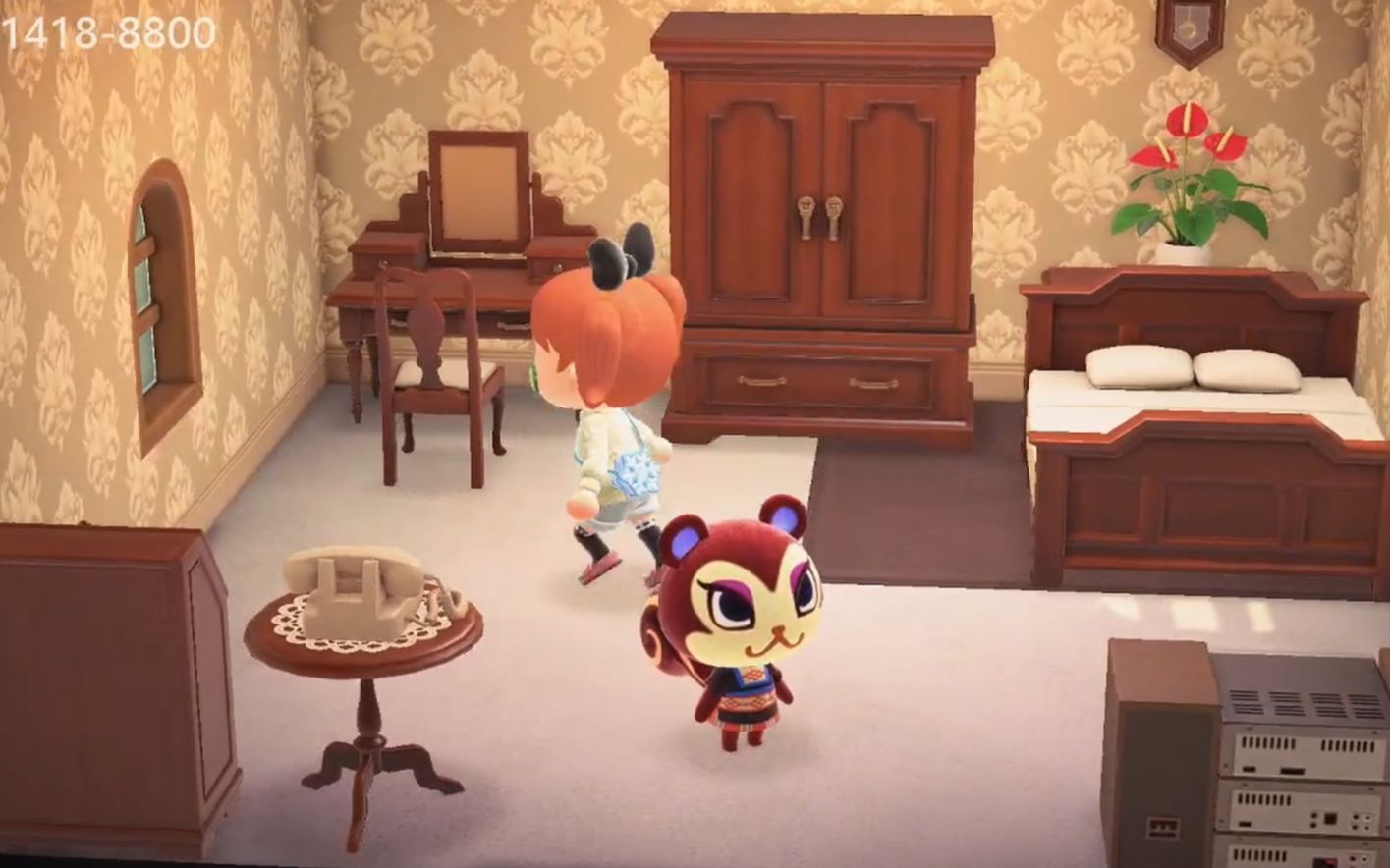 动物之森动物森友会松鼠雷贝嘉也是自带实木家具成熟稳重的正经人