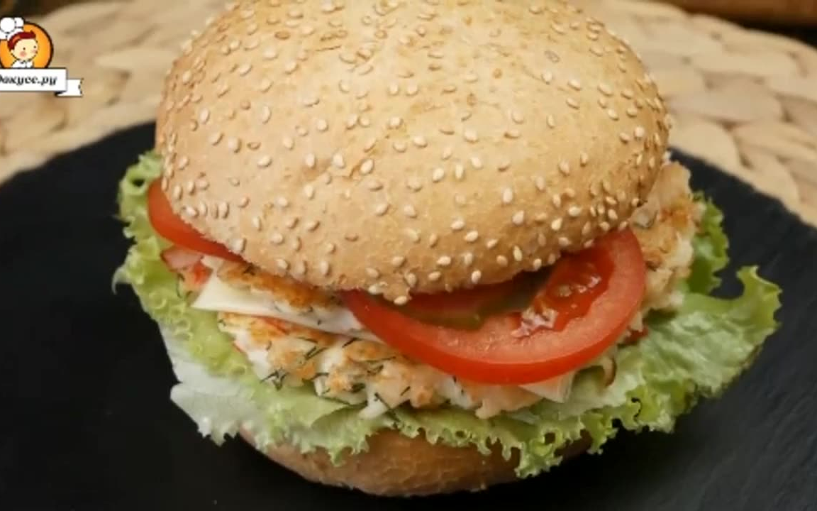 【战斗民族料理】热尼亚姐姐的蟹肉汉堡_哔哩哔哩_bilibili