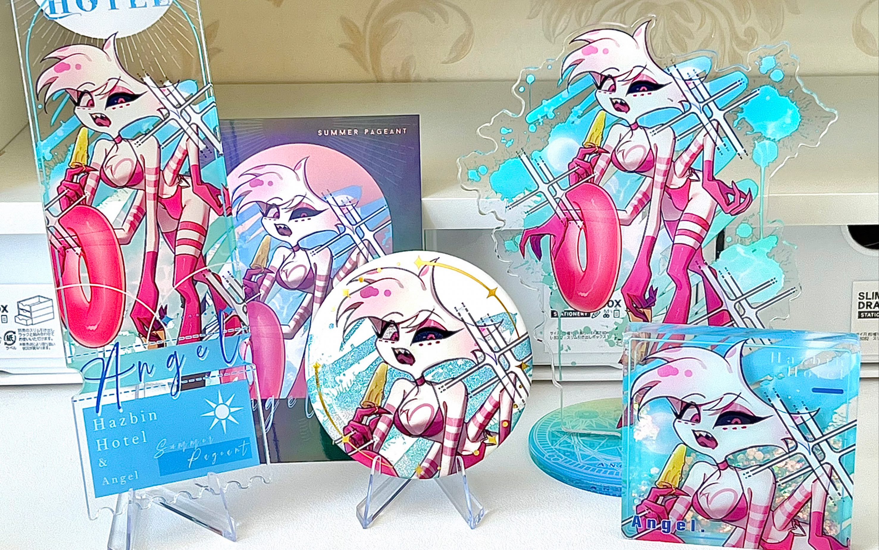 【地狱客栈】天使尘angel dust同人夏日盛典周边set开箱