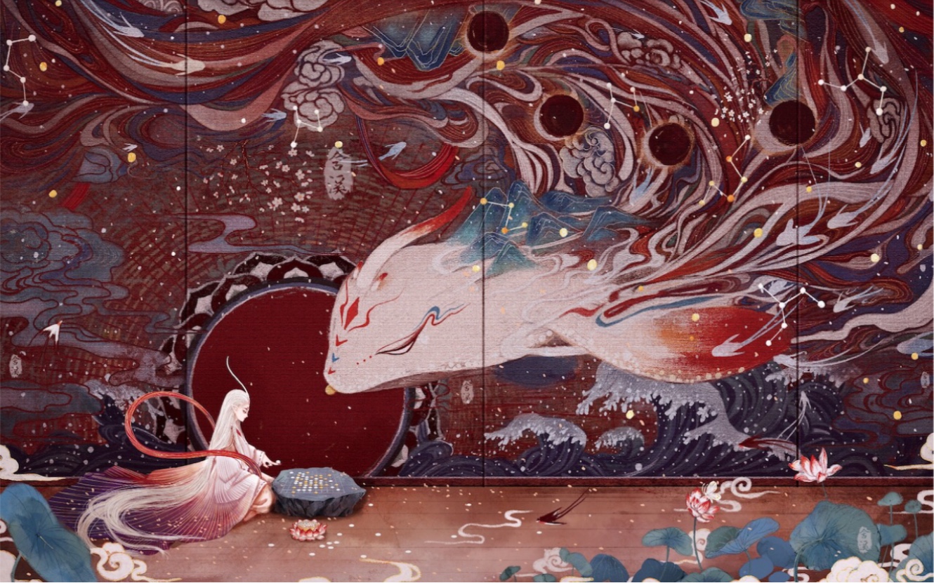 原创国风插画《境》系列