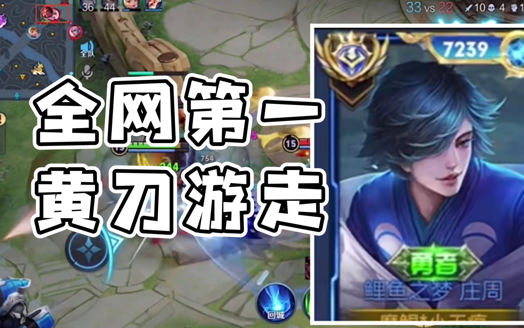 国服庄周在辅助的位置同样可以把握游戏输赢