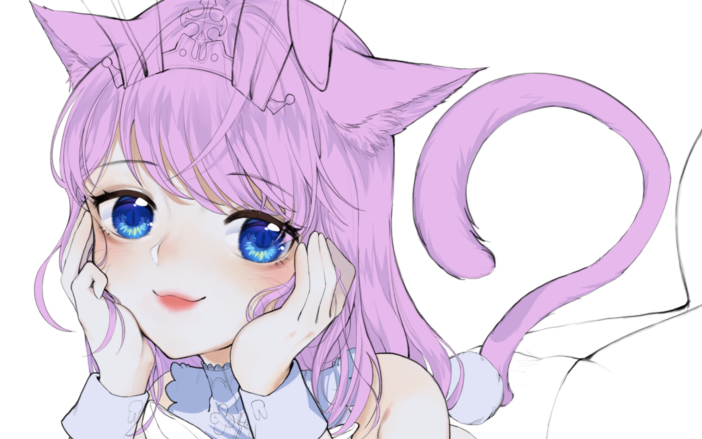 活动作品procreateff14画位兔女郎