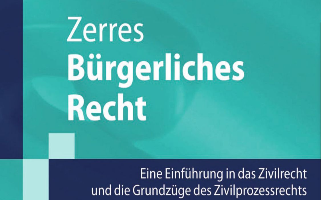 Zerres《民法》民法导论和民诉法基础 第3次课 部分实录哔哩哔哩bilibili