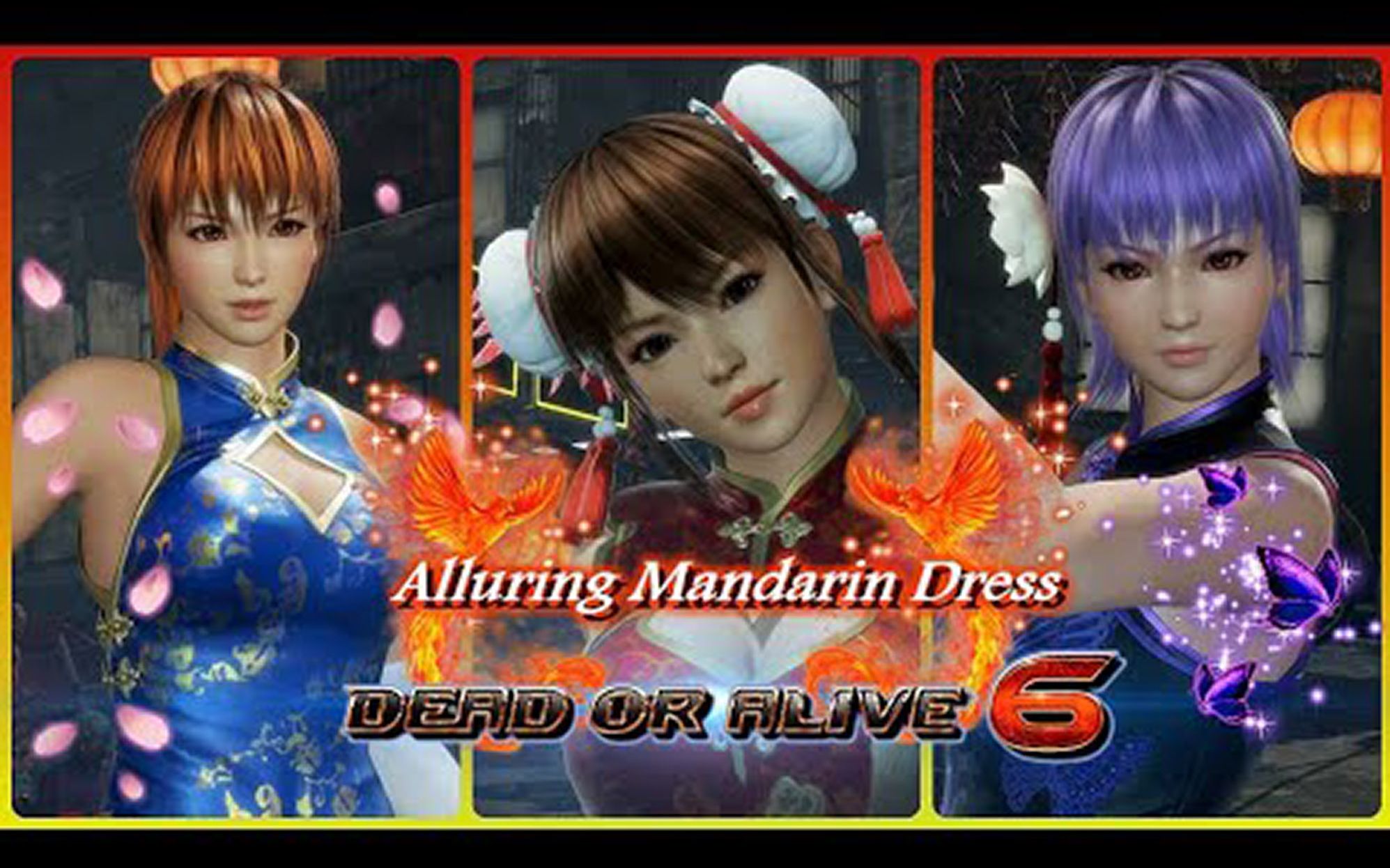 [图]死或生新旗袍服装dlc全人物展示 Dead or alive 6 All Girls Alluring Mandarin Dress.