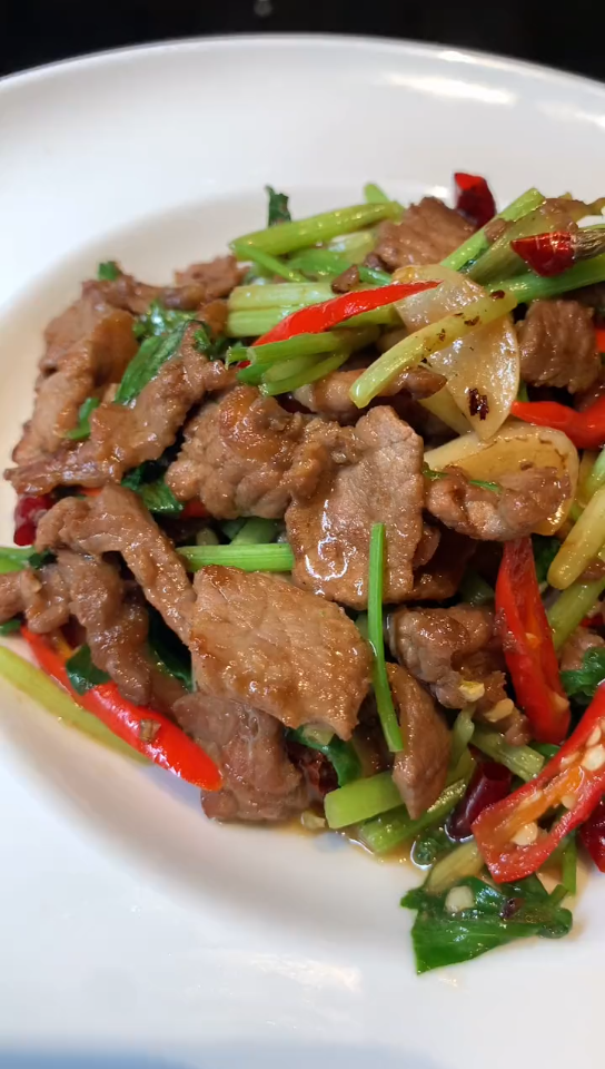 小炒牛肉片的做法