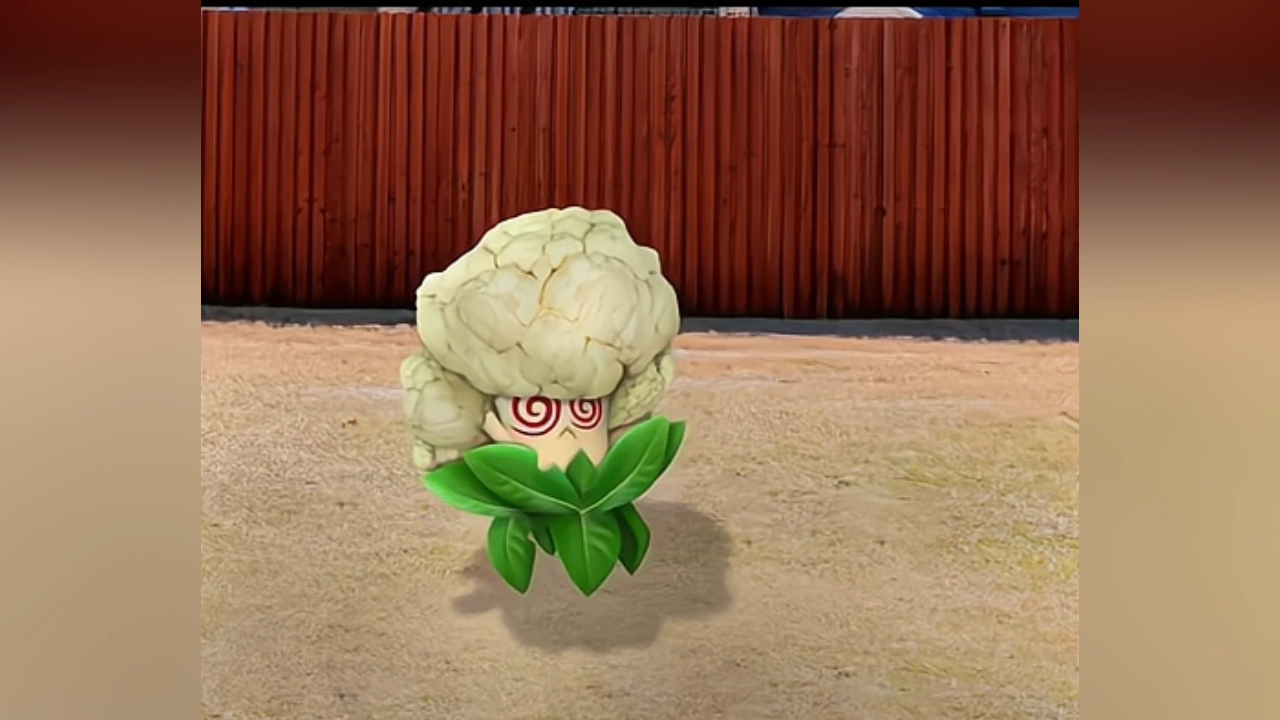 用花菜还原植物大战僵尸里面的超能花菜