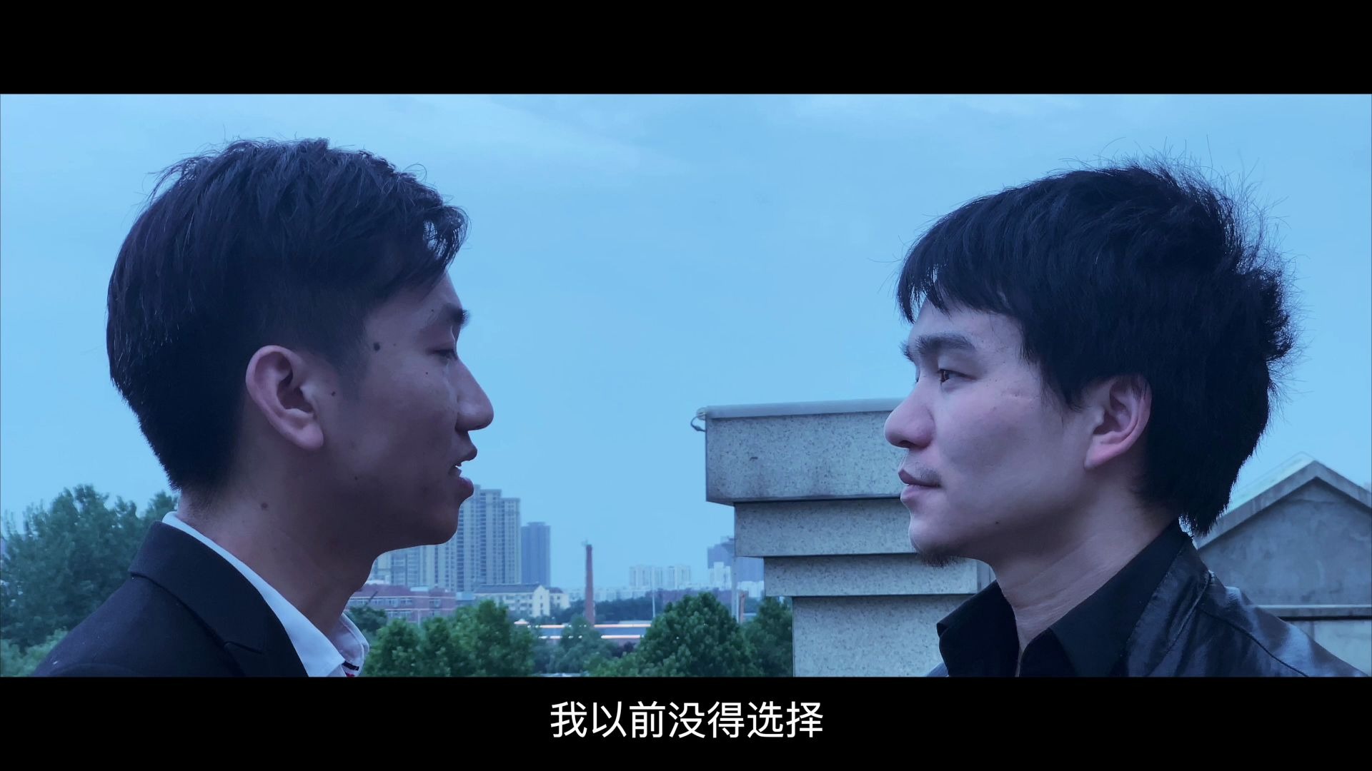 无间道名场面天台对决经典片段饭拍版