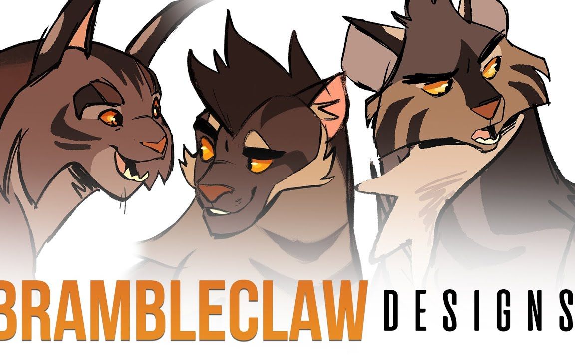 【猫武士速绘】黑莓掌  SPEEDPAINT | Brambleclaw Designs哔哩哔哩bilibili