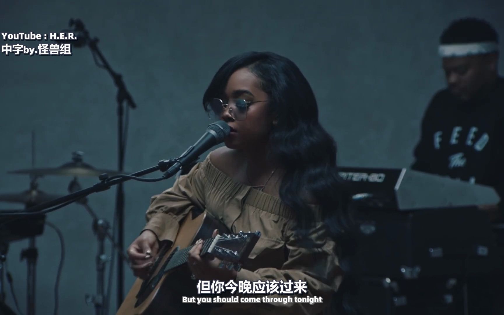 [图][中] H.E.R. - Come Through 即使没有CB的现场，这首歌也是好听得一绝！