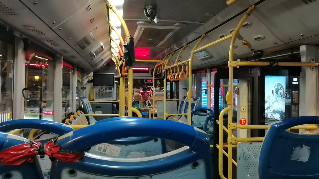 【雲乘車】惠州公交5路宇通zk6105chevnpg4夜晚運行錄影
