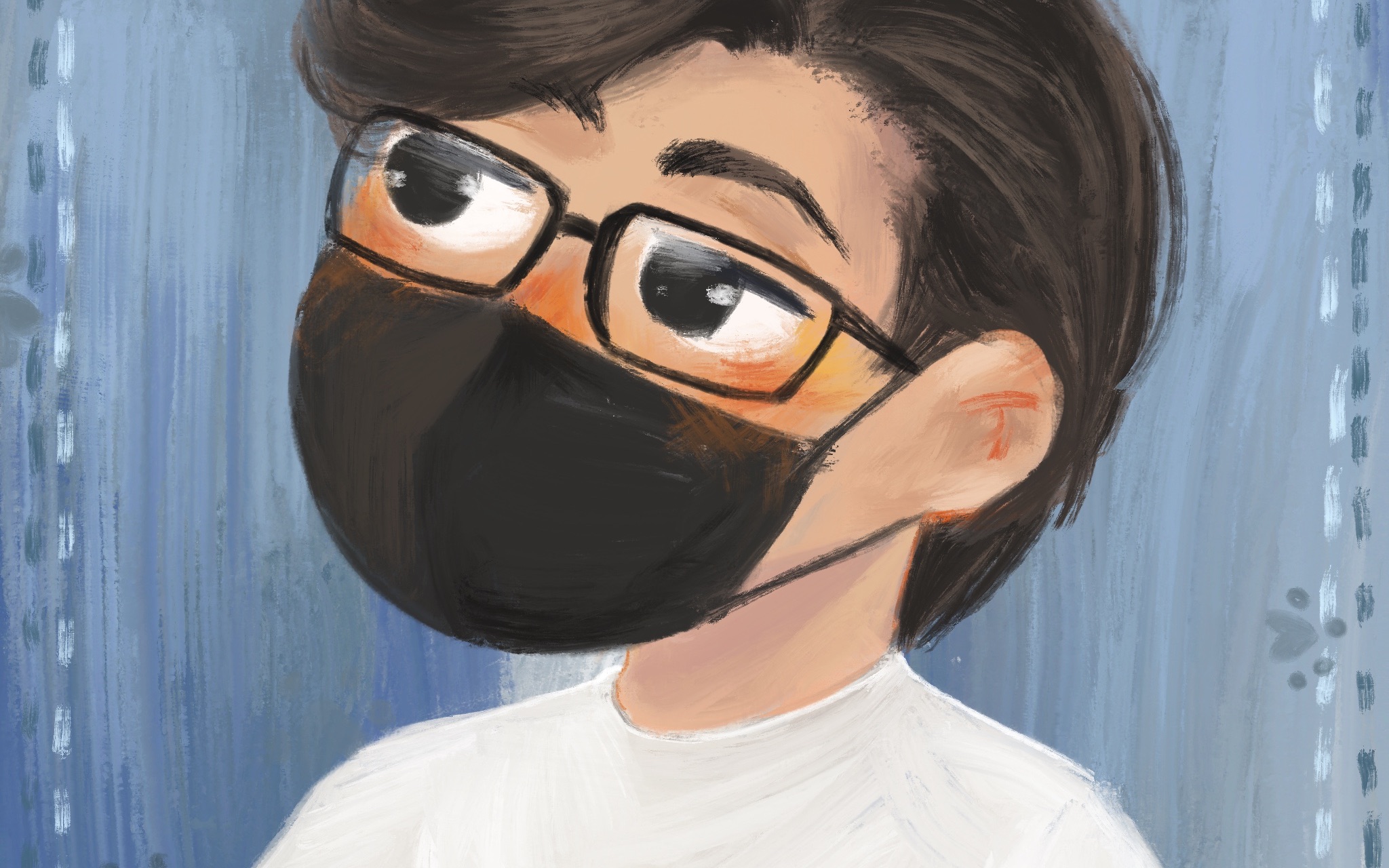 【procreate】超简单油画棒风头像