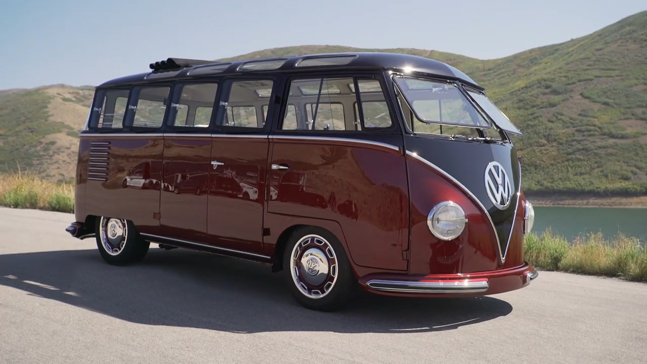改装一辆1953年的大众t1,车头像裤衩一样,一共拥有23个窗户
