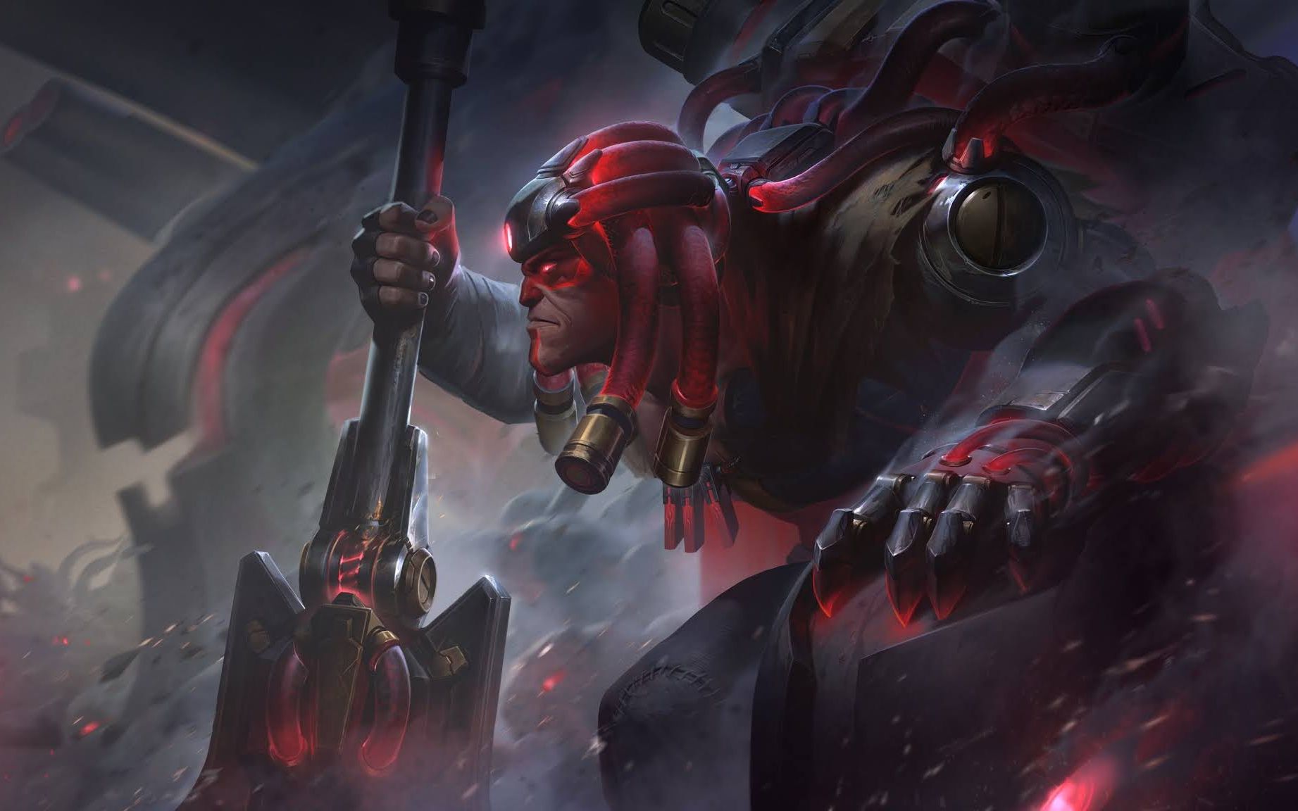 英雄联盟反抗军灵魔约里克皮肤特效展示