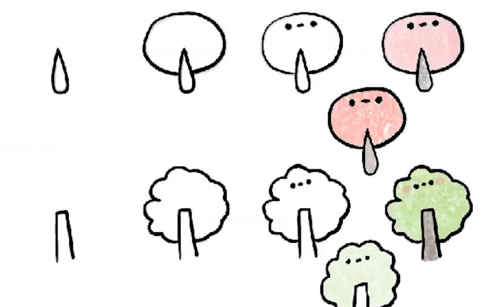 一学就会的简笔画猫屁股殿下原创