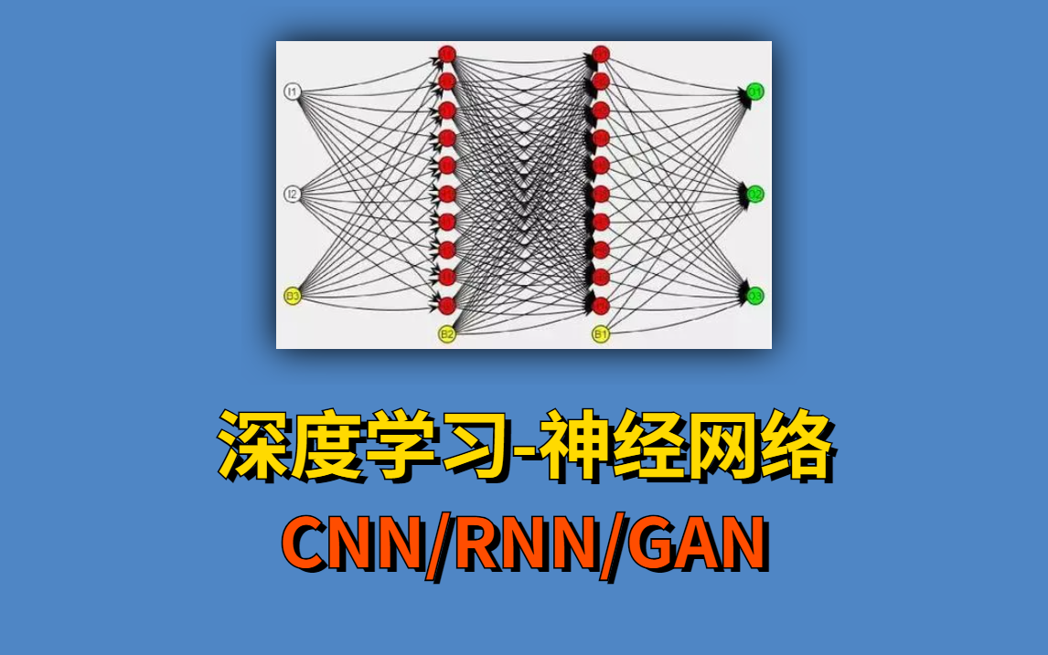 清华博士让我半天就学会了【三大神经网络CNN/RNN/GAN】,这才是真的想让我学会!人工智能/机器学习/AI/深度学习哔哩哔哩bilibili