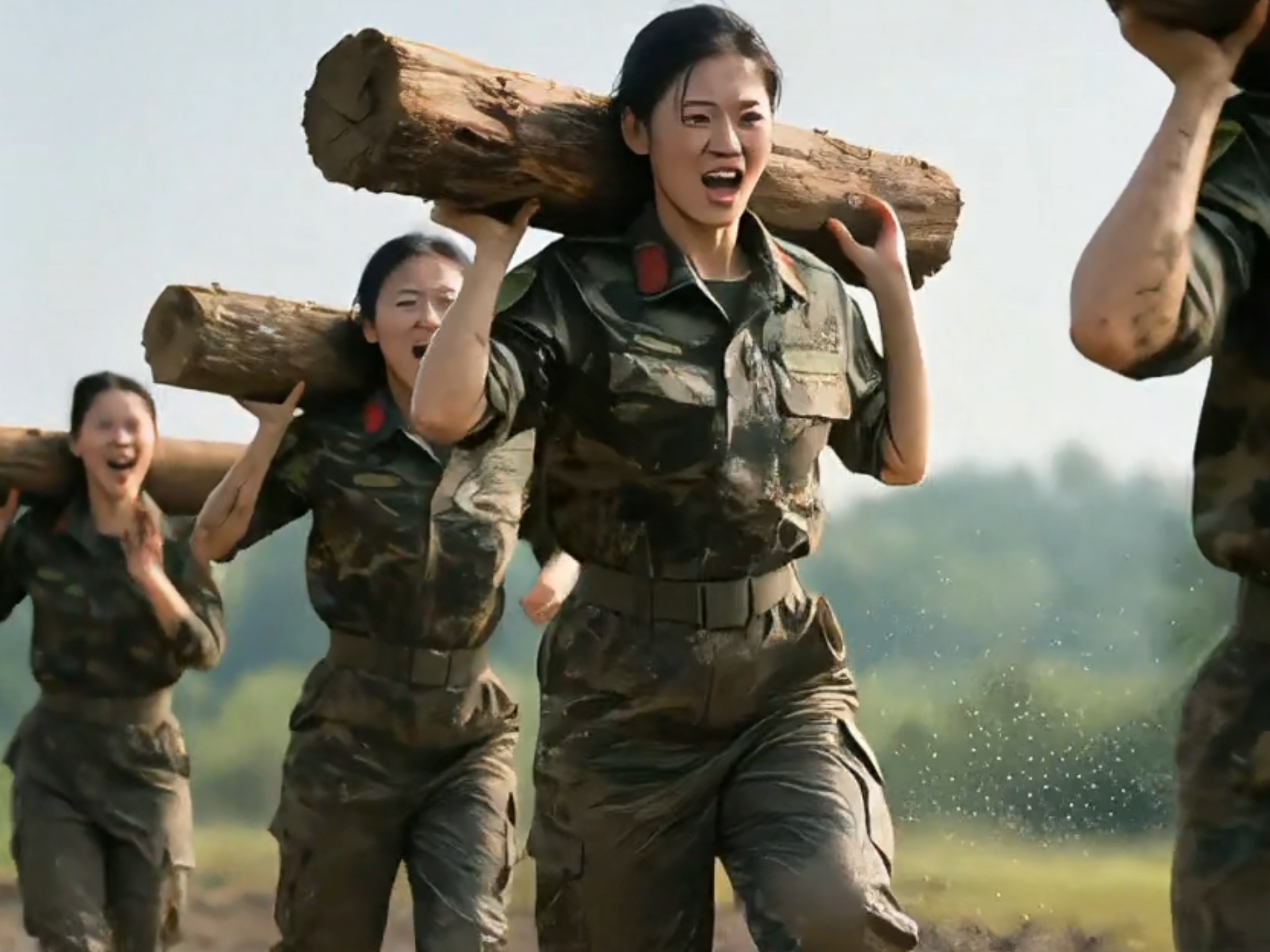 女兵训练 巾帼风采