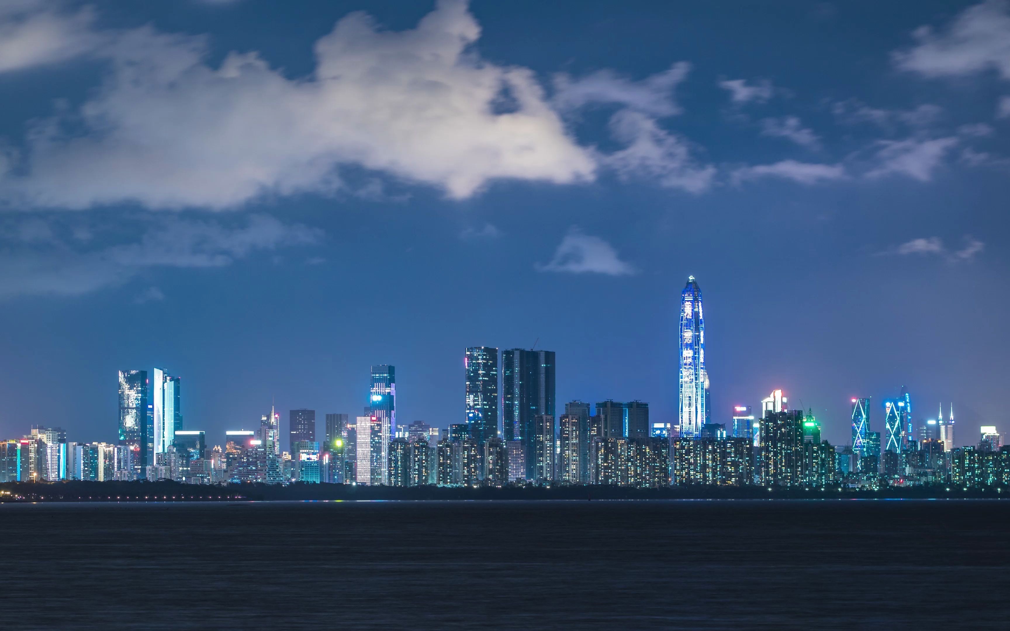 深圳湾福田天际线延时 timelapse skyline