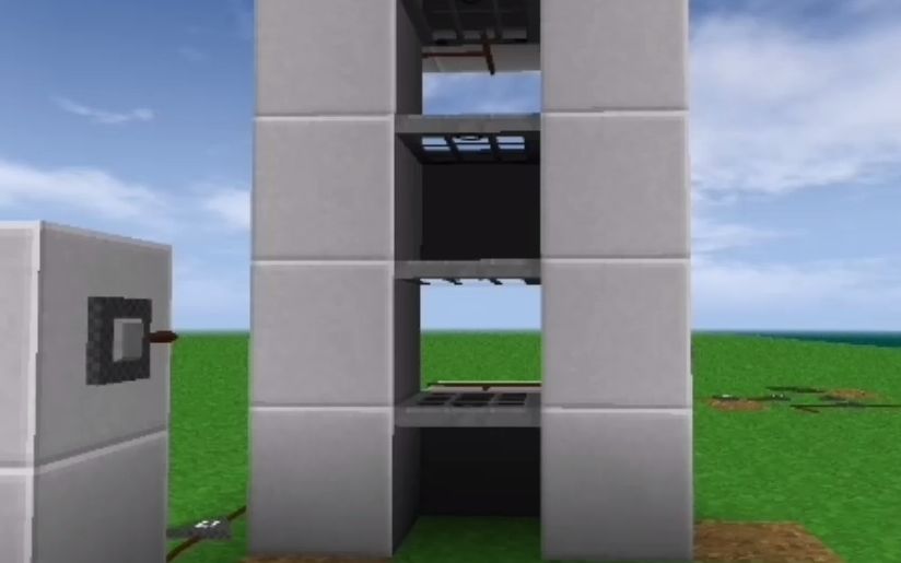 活动作品生存战争简易红石电梯