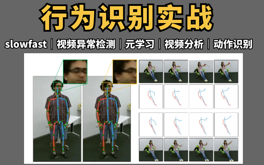 【行为识别实战全套教程】6小时爆肝slowfast算法原理详解 论文解读
