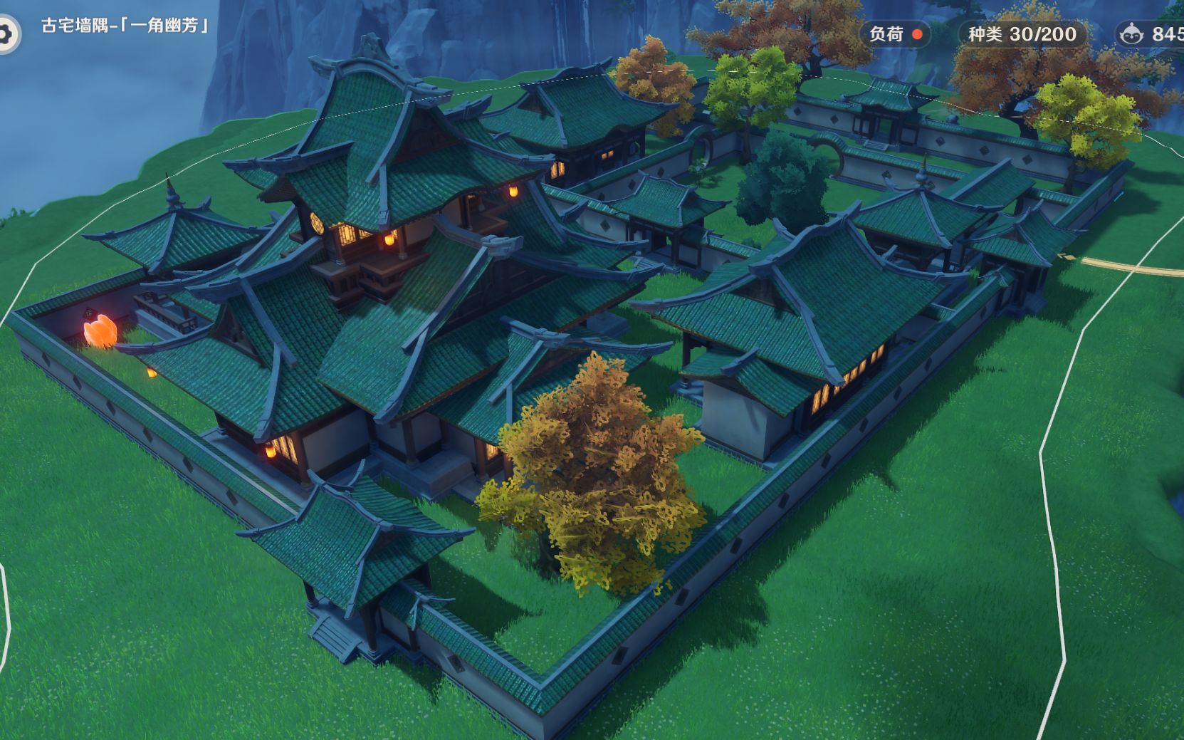 原神家园,收藏夹里那么多别人的房子,今天终于造出来自己的了自己.