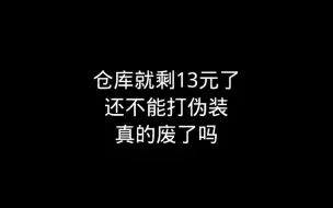 下载视频: 仓库还剩13元怎么稳