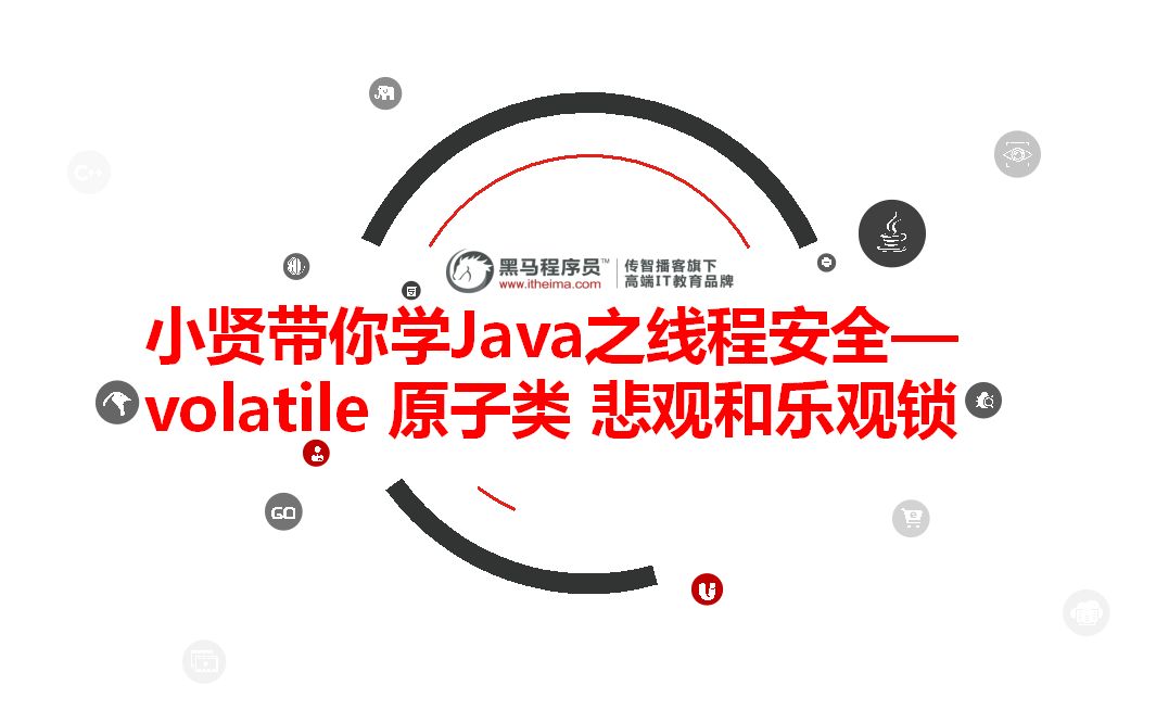 [图]【黑马】小贤带你学Java之线程安全— volatile 原子类 悲观和乐观锁【配套源码+笔记】