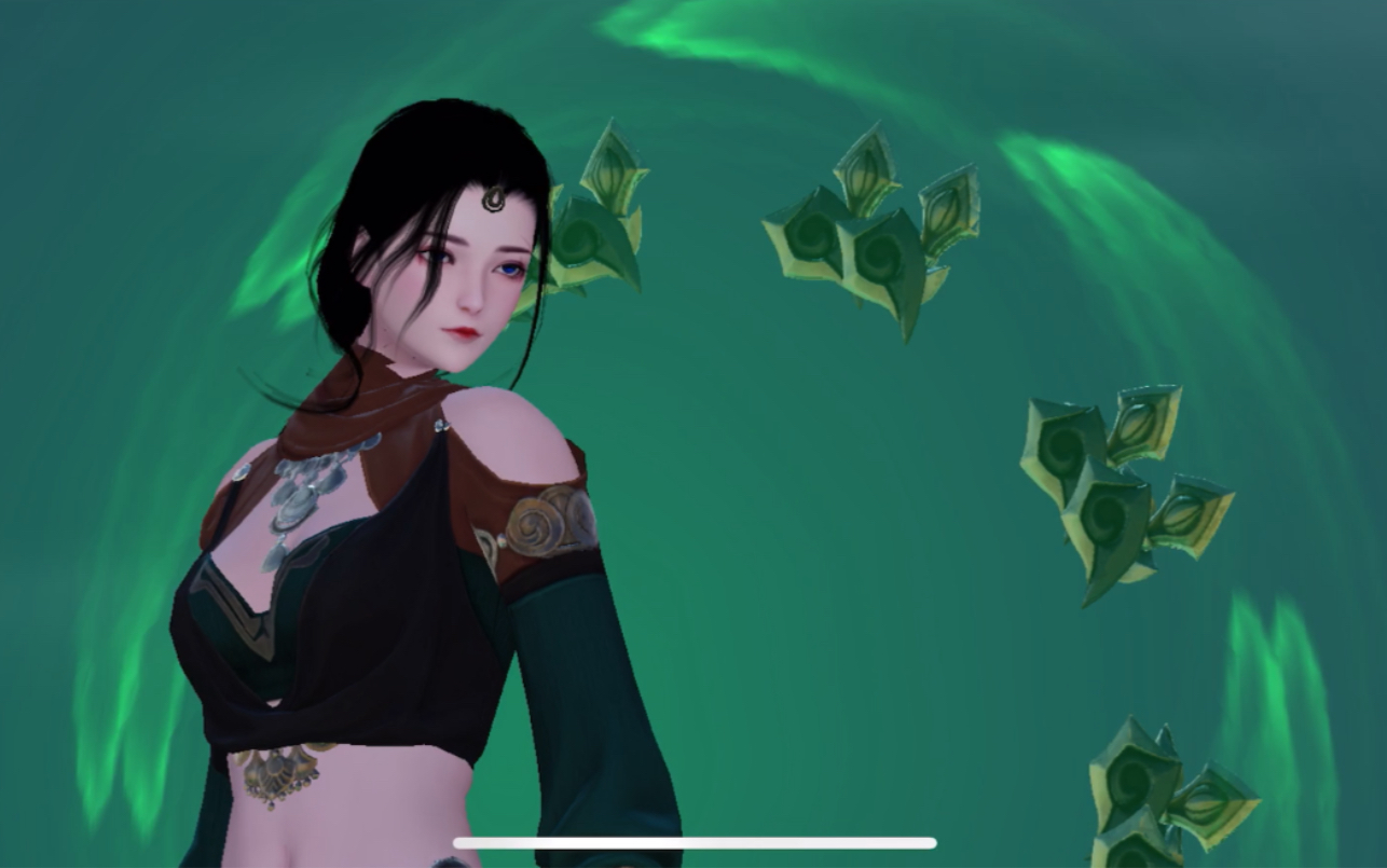 【一梦江湖】伽蓝待机动作,我的伽蓝姐姐真好看