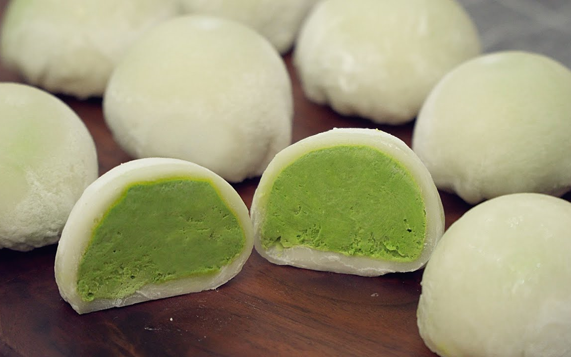 [图]【Nino】（中字）抹茶冰淇淋大福~｜Mochi Ice Cream [Matcha]