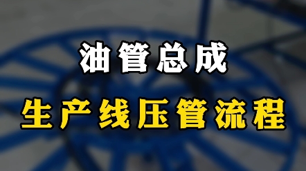 #扣压机油管总成生产线压管流程,切割,剥胶,安装油管接头,扣压实操演示#高压油管总成生产线#高压油管总成哔哩哔哩bilibili