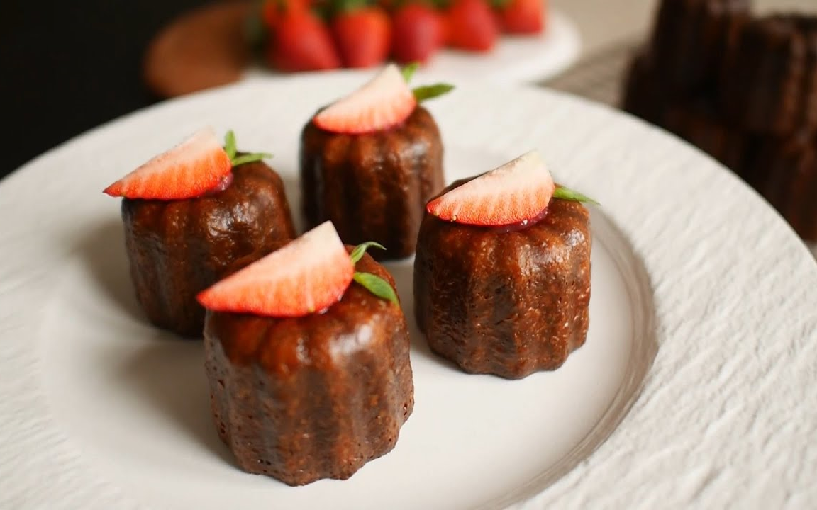 【波拿旁太太】(中字)法式草莓可露丽~|strawberry canelé