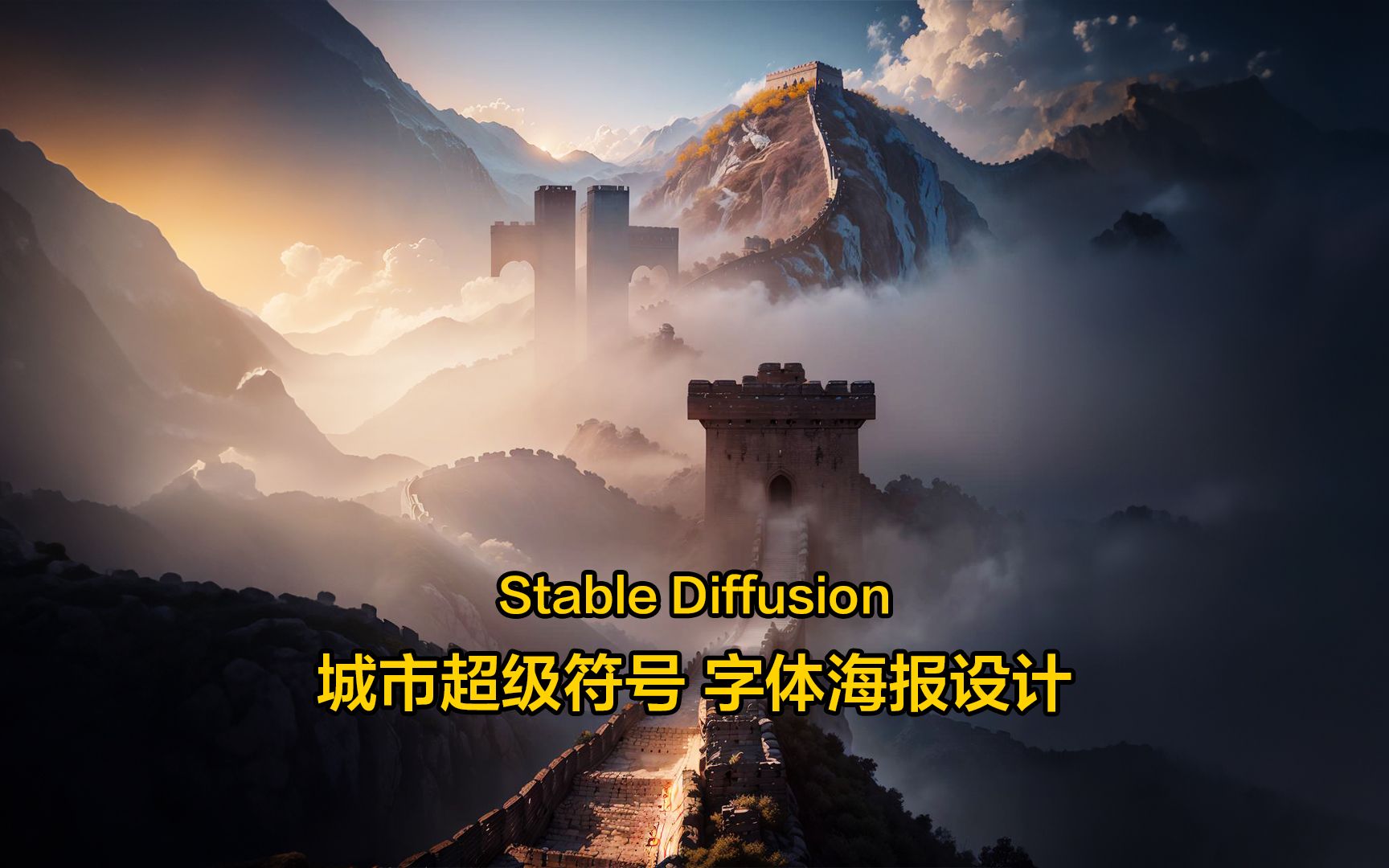 Stable Diffusion | 吐司Tusi.art 在线AI平台,生成你的城市超级符号海报哔哩哔哩bilibili