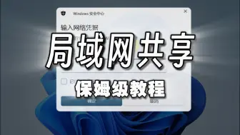 Download Video: 局域网共享保姆级教程，全程无需任何工具软件！