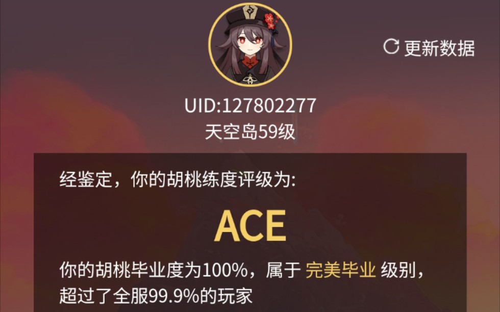 【原神】胡桃这面板,能算是毕业了吗?