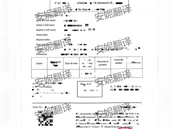 摩洛哥无犯罪记录证明 阿语译英文#翻译?找安妮哔哩哔哩bilibili