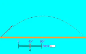 Download Video: 射程与抛射角的关系