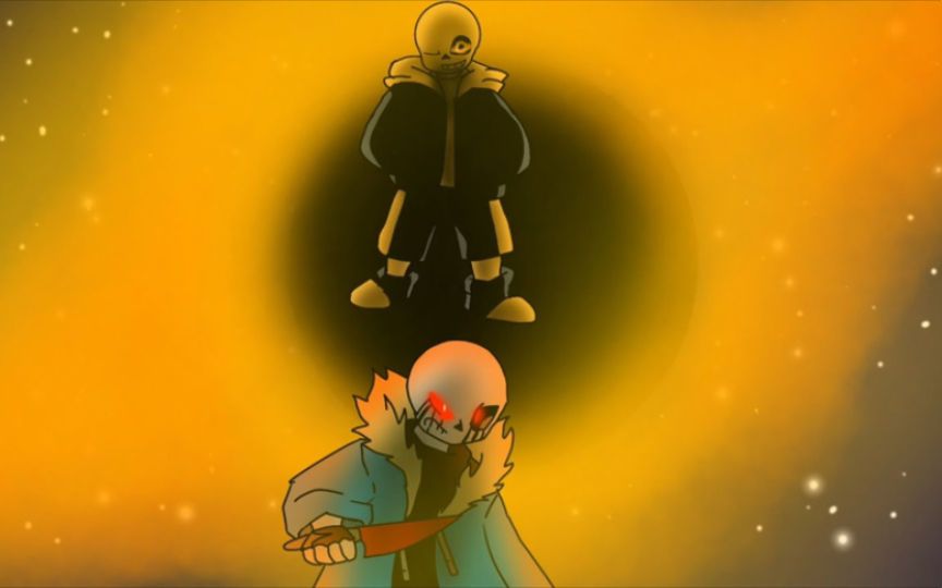 [图]【undertale动画/中文字幕】killer sans vs M87 sans