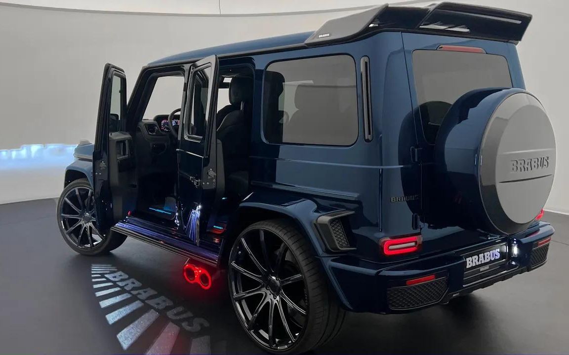 【4k中字】2023款 奔馳g900 brabus deep blue