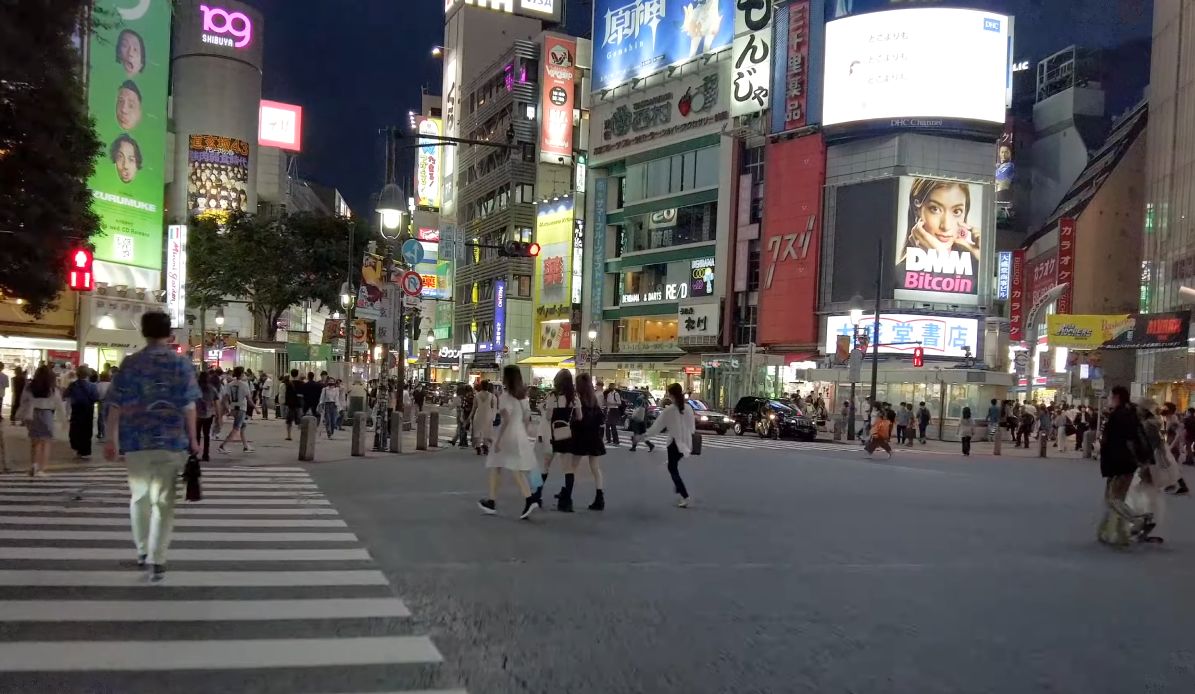 【4k】东京涩谷西口周边夜晚散步 日本街景> 东京>