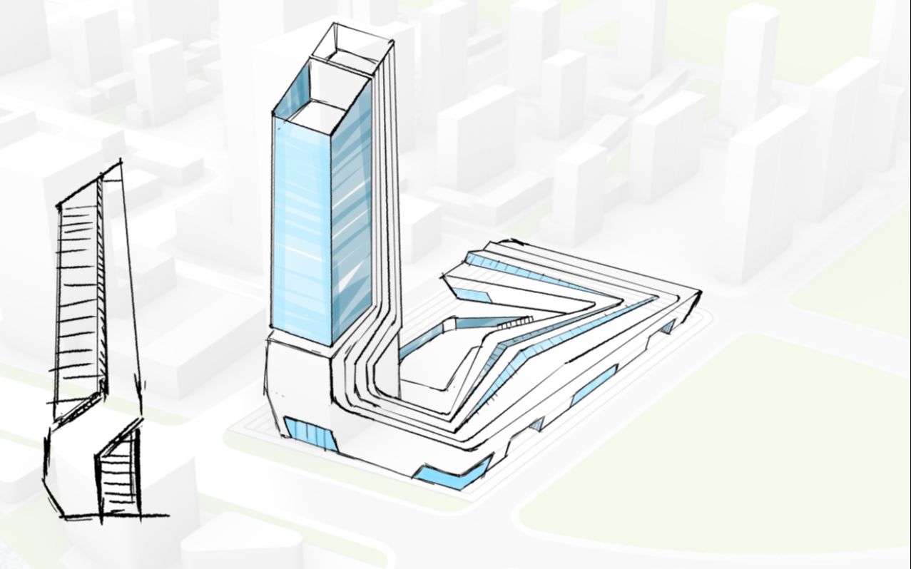 [图]日常练习-超高层建筑方案全流程(part2)