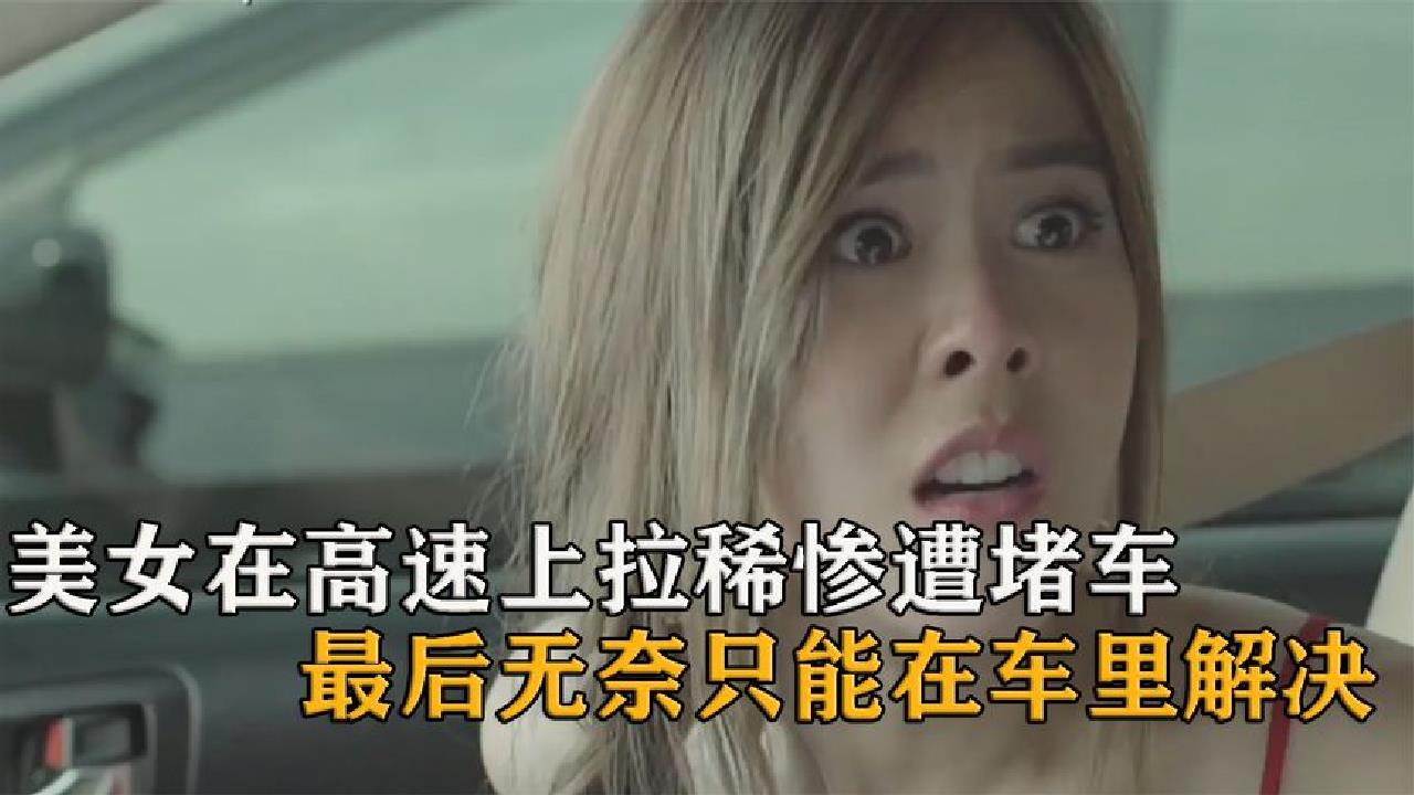 美女在高速上拉稀惨遭堵车,最后无奈只能在车里解决,电影哔哩哔哩bilibili