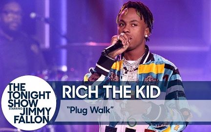 欧美嘻哈现场richthekid做客肥伦秀现场演唱新歌plugwalk