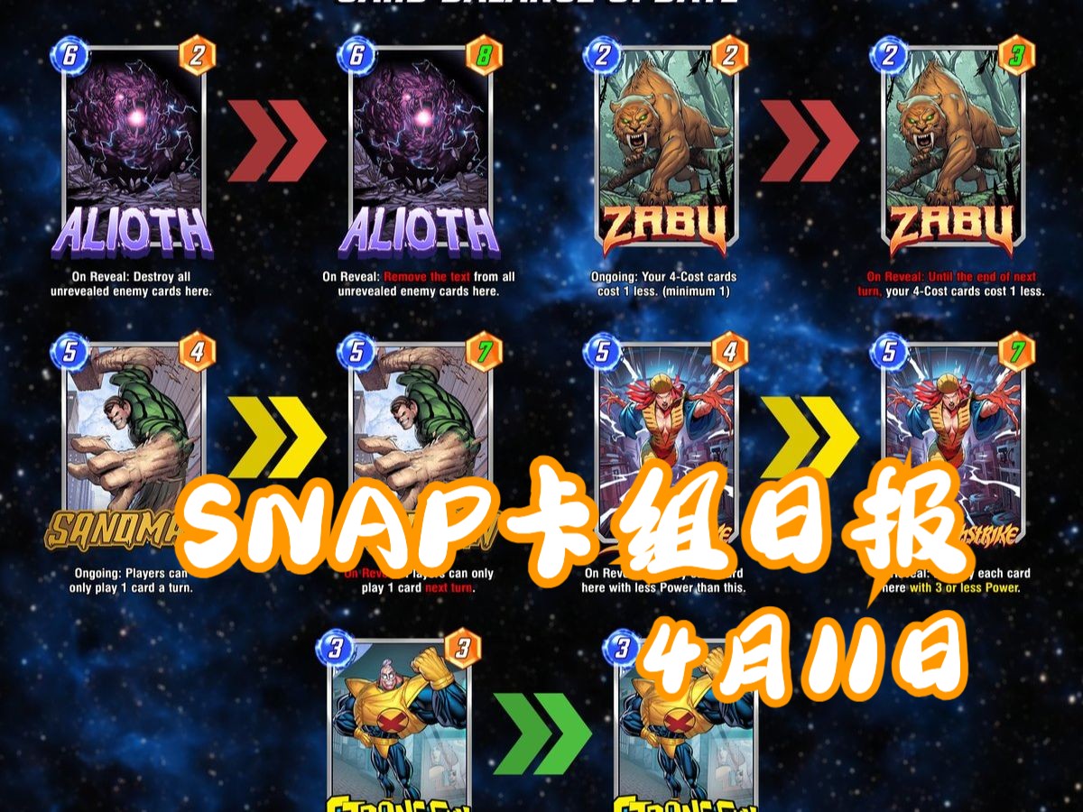 漫威snap卡组日报0411】大更乱七八糟!