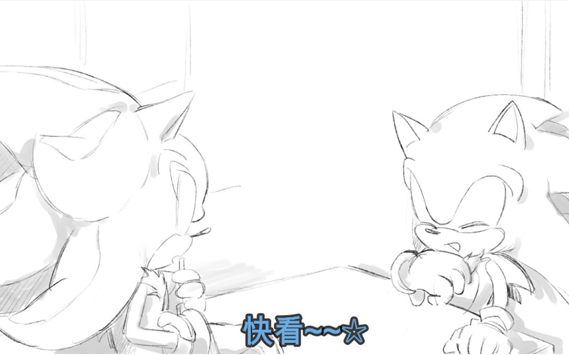 索尼克手书黑青笨蛋情侣的吵嘴现场