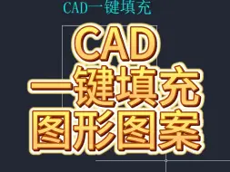 Скачать видео: CAD一键填充图案