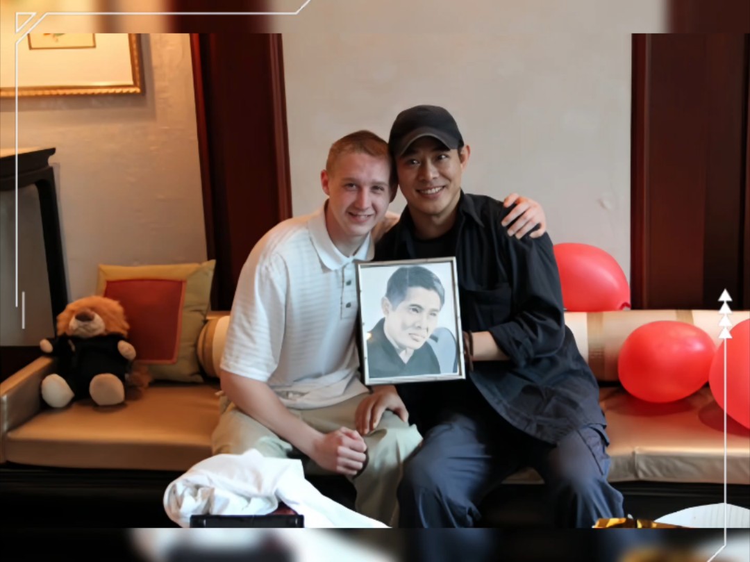 李连杰和一位了不起的男孩会面