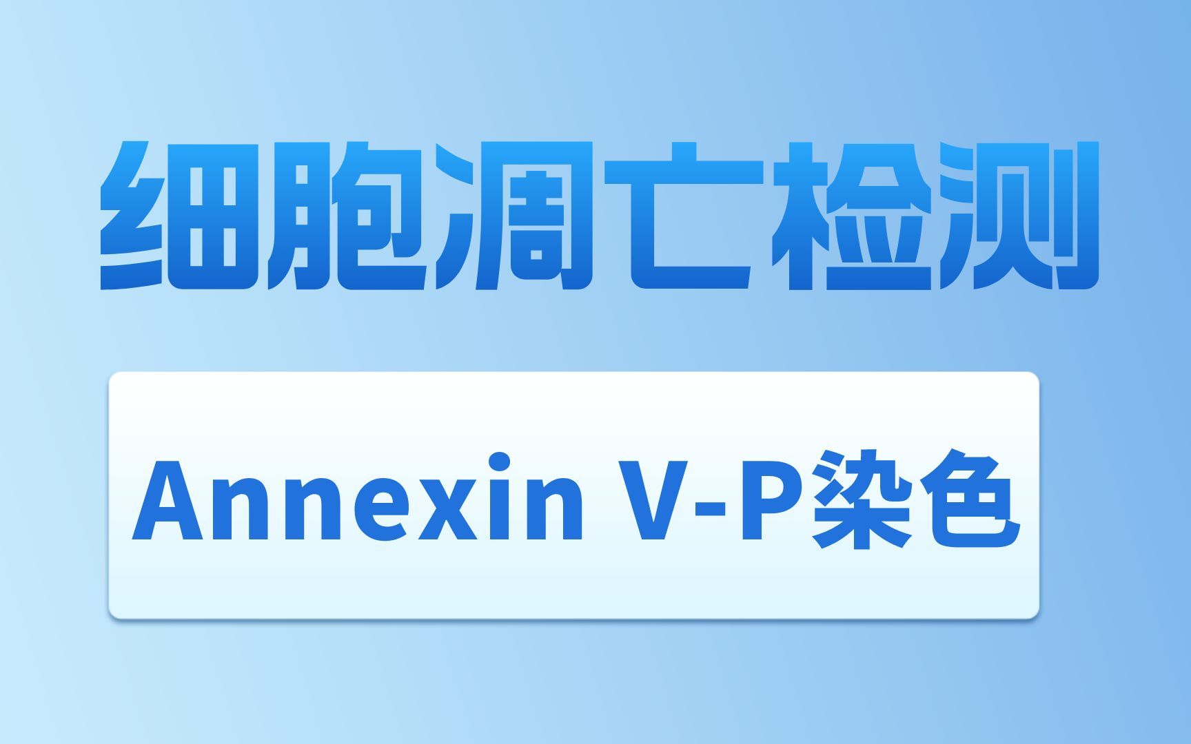 细胞凋亡检测,PI染色,VP染色实验,医学生必学技术哔哩哔哩bilibili