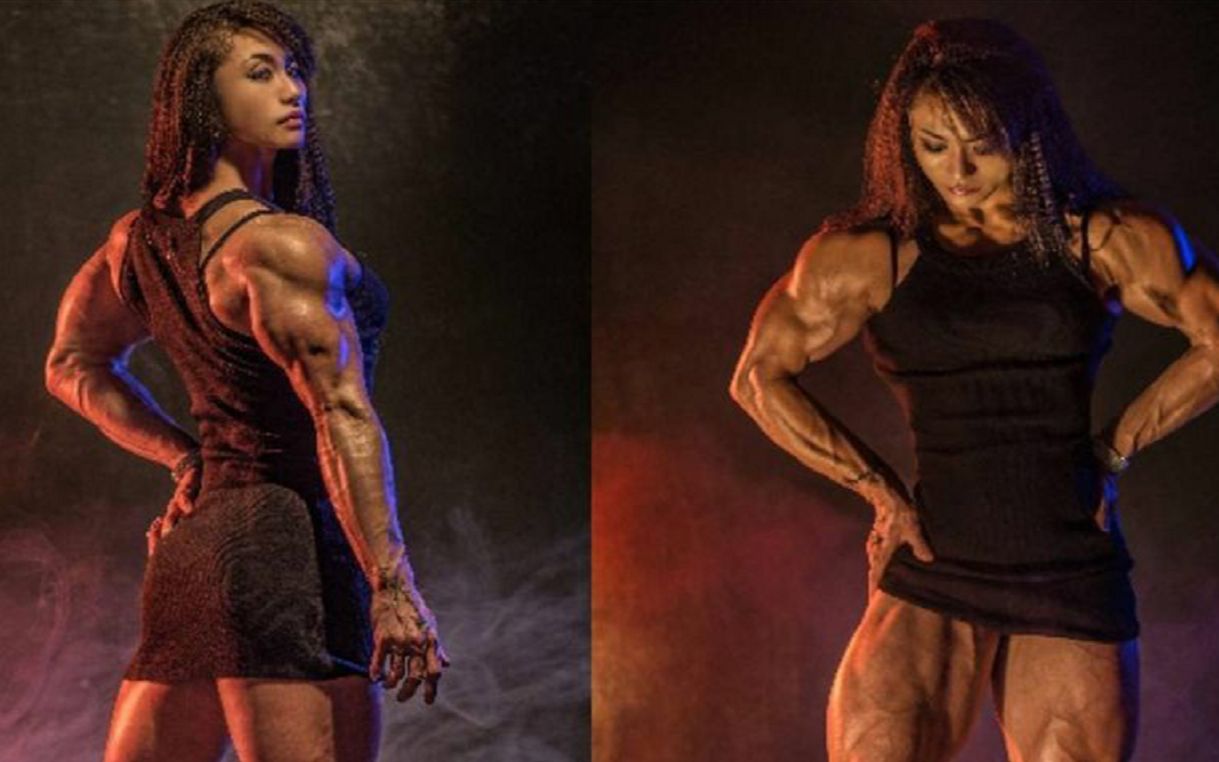 韩国健美金刚芭比,金春丽六块清晰可见腹肌,肌肉不输男子!
