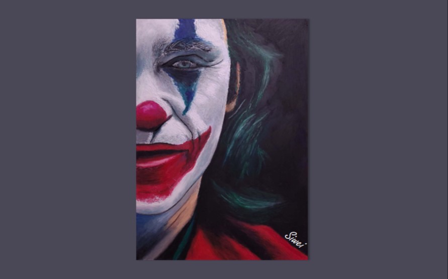 油画棒人物/新手上路/经典小丑/ joker_哔哩哔哩_bilibili