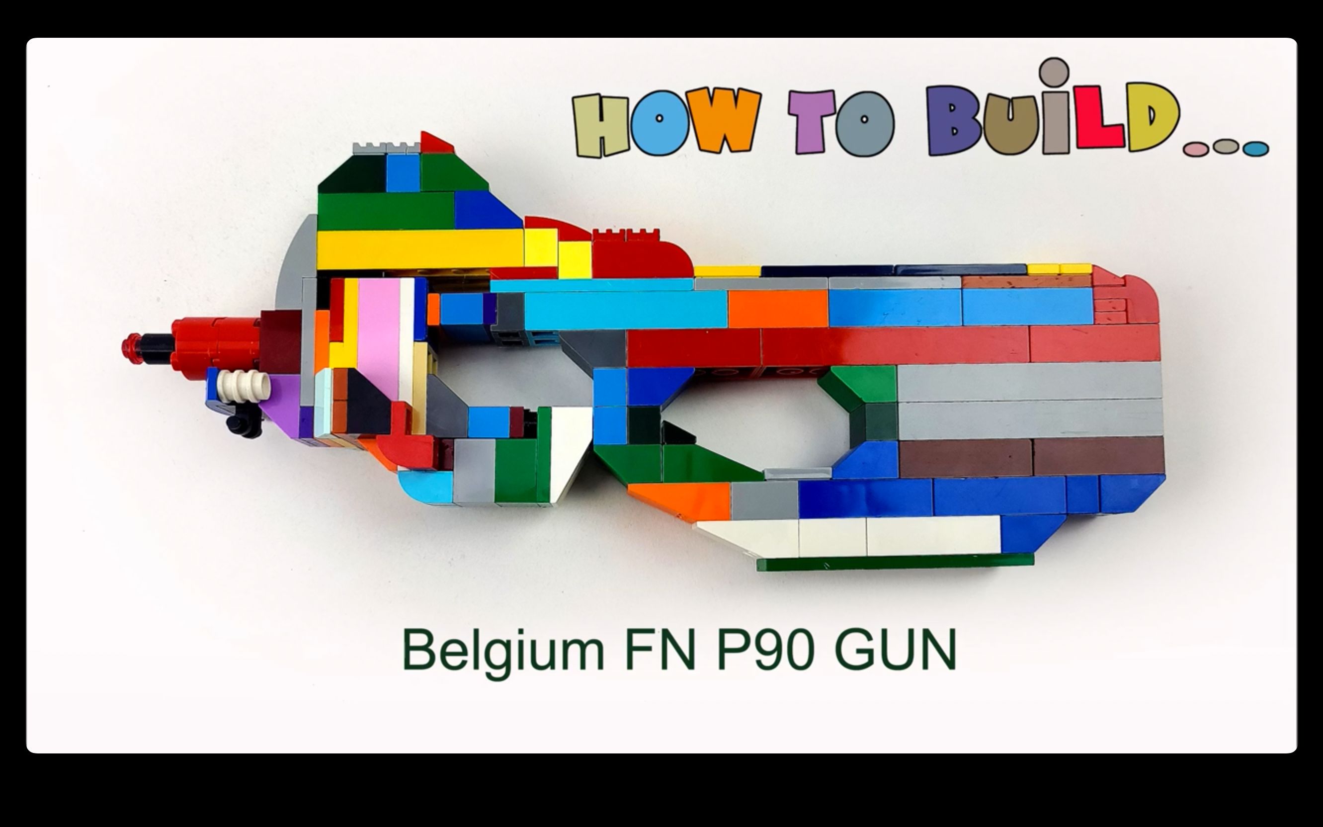乐高10696比利时手枪p90